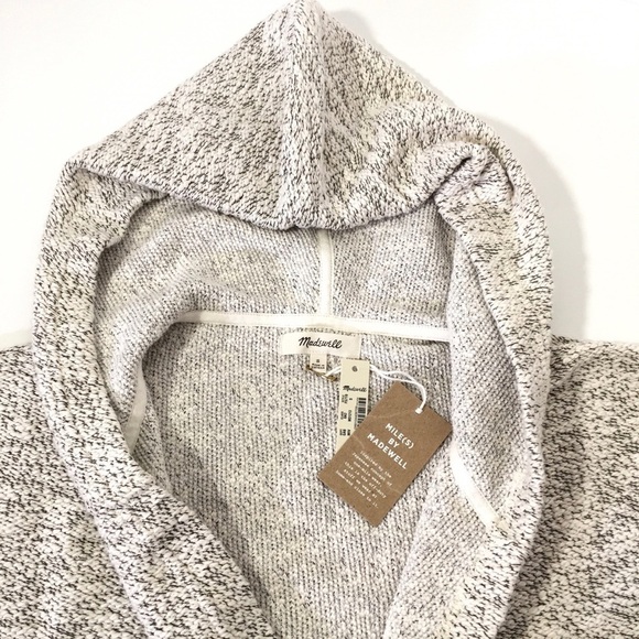 Madewell Women's Textural Hooded Open Jacket S - Picture 10 of 11
